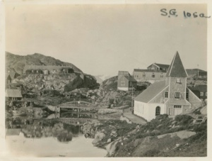 Image of Church and bridge ("The Venice of Greenland" m.m.)